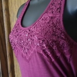 Burgundy Purple Top from Vanity